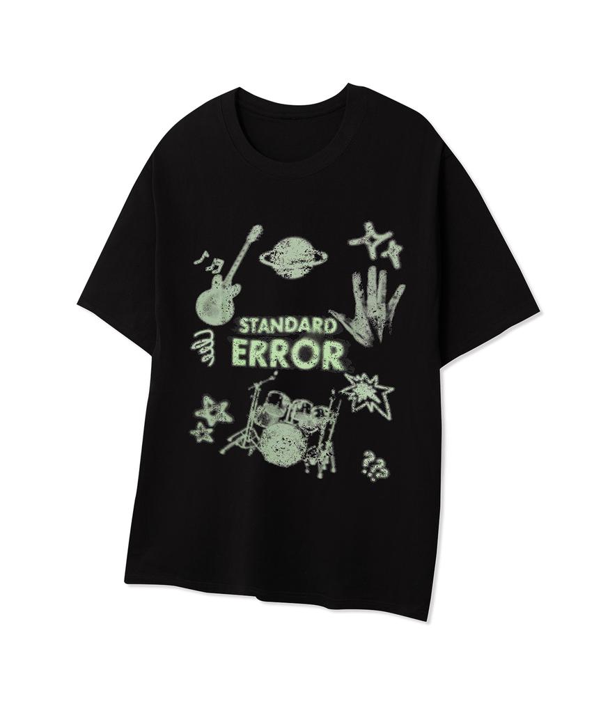 STANDARDERROR 87-Stan258 Sound Wave Solid Short Sleeve T-Shirt (2 Colors)
