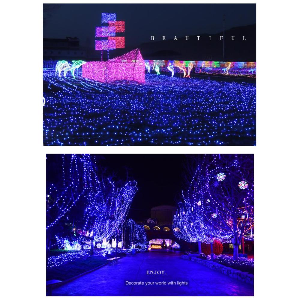 200led Light String Outdoor 20m Starry Lights Christmas Lights Wedding String Lights Festive Atmosphere Decorative Lights Flashing Lights