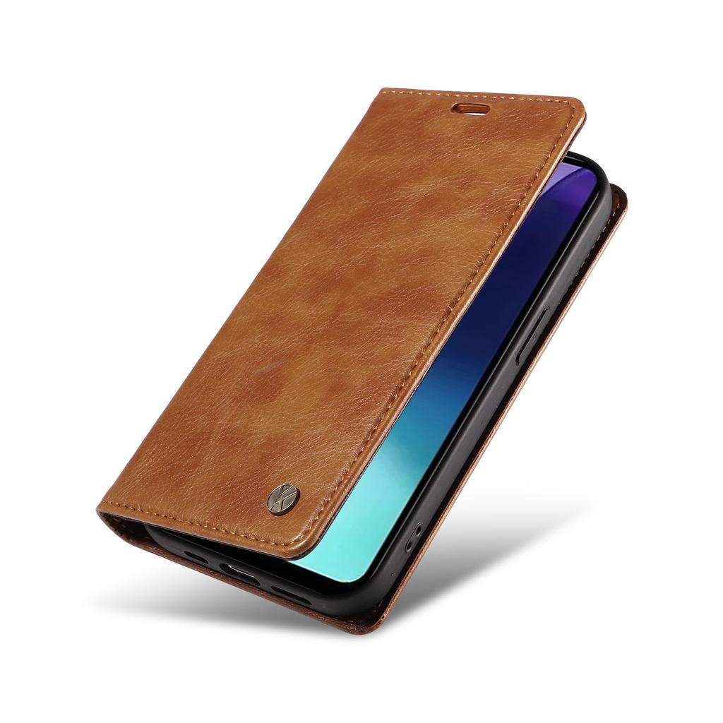 YIKATU YK-006 For Xiaomi Poco C75 4G/Redmi 14R 5G/14C 4G Case Wallet Litchi Grain Leather Phone Cover Magnetic Auto-Absorbed