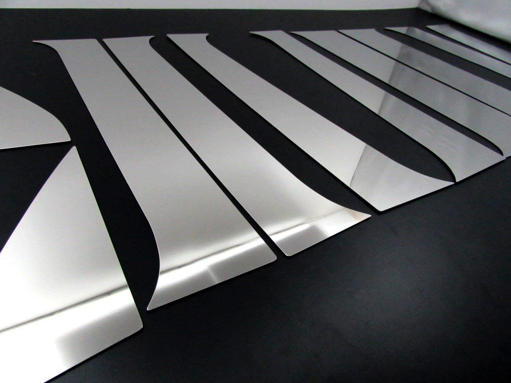 BRIGHTZ Stainless Steel Pillar Panels for the Hijet Cargo Hybrid S320V No Visor Set 320 Hijet Cargo Hijet Cargo Hybrid Ultra-Mirror (S320V Modified),