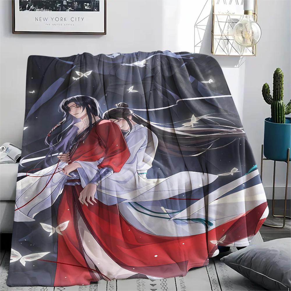 Heaven Official's Blessing Print Flannel Blanket,High Quality Comfortable for All Seasons,Home Decor,Warmth and Comfort,Perfect for Christmas Gifts