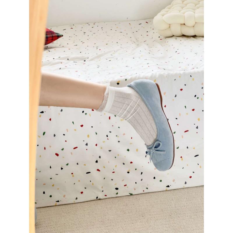 Retro Women's Shoes Square Toe Height-increasing, Shallow Toe Flat Single Shoes New Style