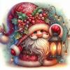 Christmas Printed Cross Stitch Kit DIY 11CT Embroidery Craft Set Home Decor