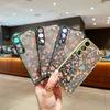 Acrylic Hard Orange Flower Pattern Matte Phone Case for Samsung S25 Ultra S24 Fe S23 S22 A16 A15 A56 A55 A35 Shockproof Clear Soft Edges Case