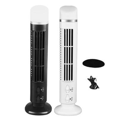 Ventilador de torre sem lâminas Ventilador de mesa USB portátil com luz para casa, quarto e escritório