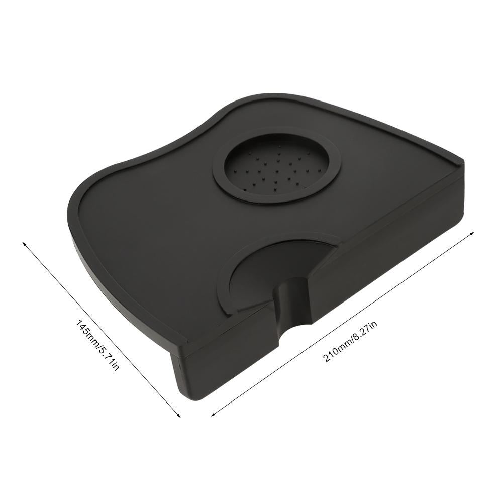 Silicone Non Slip Manual Coffee Tamping Pad Mat Coffee Tamper Holder Accessories Black