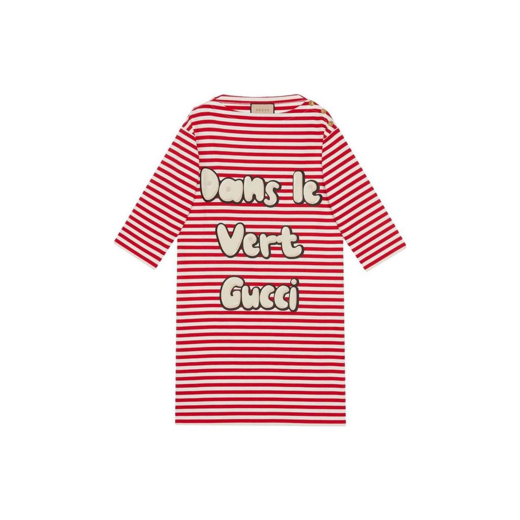 Gucci SS23 Long Sleeved Dress Women's Red 727980-XJE7O-6176
