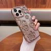 3D Rhinestone Floral Clear Mobile Phone Case for iPhone 17/16/15/14/13/12 Pro Max