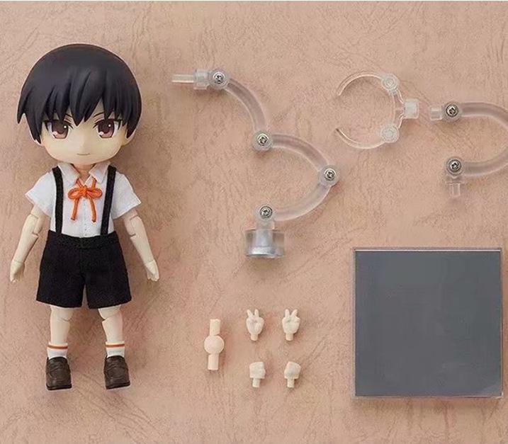 Q Version Anime Girl Figure: Cute, Beautiful, Replaceable Face Toy Ornament - Ideal Birthday Gift