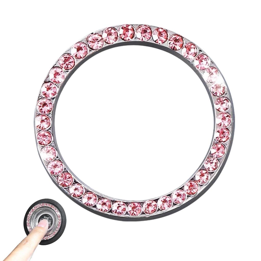 Start Stop Push Button Cover - Bling Blinker Starter Button Car Start with Adhesive