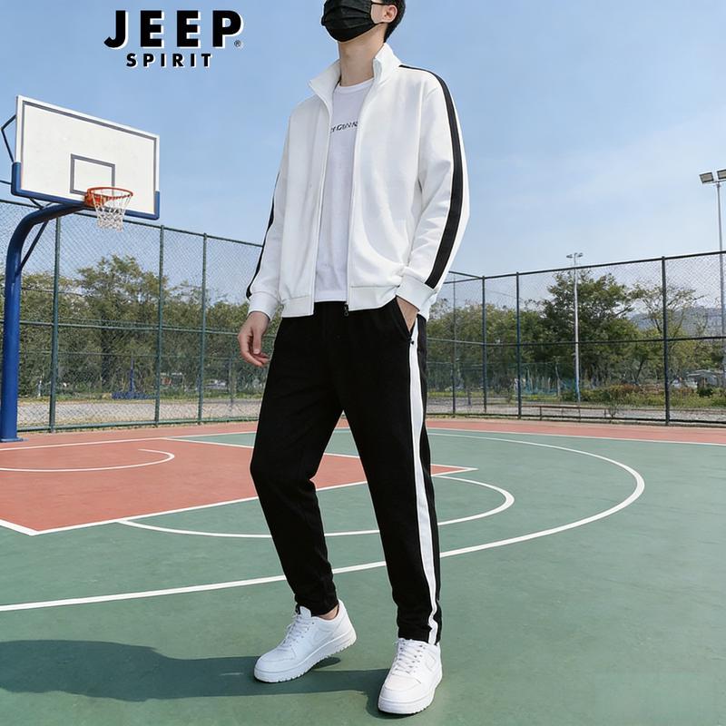 

JEEP SPIRIT Men s Casual Two-Piece Tracksuit XL