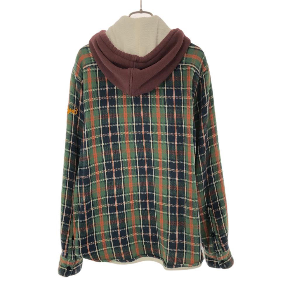 FAT Check Pattern Jacket SKINNY Green system Parker Men's Used