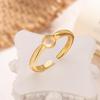 Elegant 2025 Ice-Transparent Egg-Shaped Women's Ring: Versatile, High-End Light Luxury Design with Open Gold Detail.