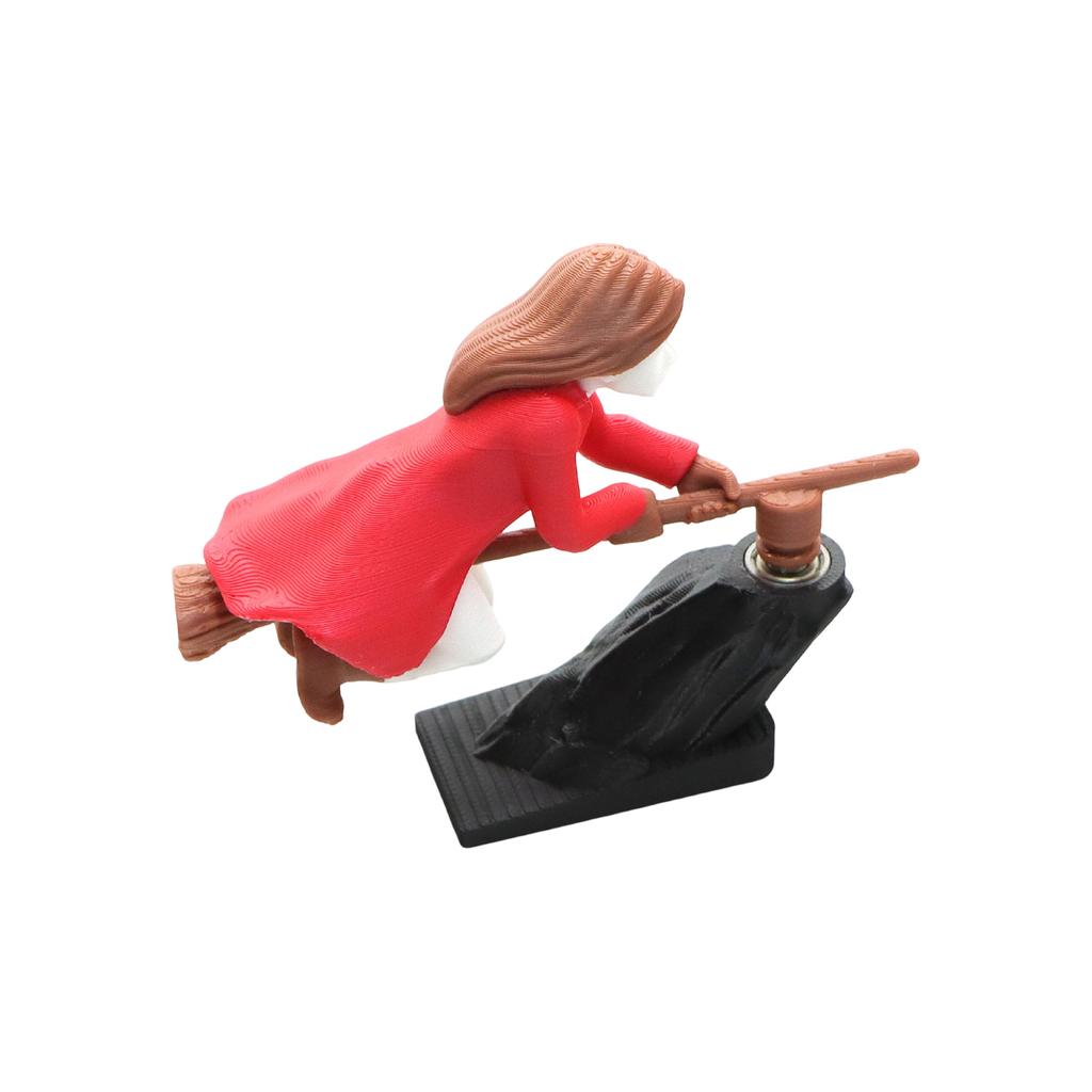 Hexe und Auto Drift Dekoration Ornament