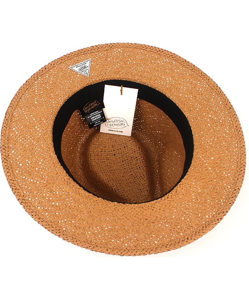 Yunibeosyeolkemiseuteuli Summer Simple Brown Fedora - Big Size Summer Fedora