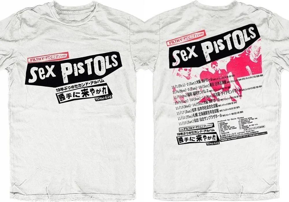This Vintage Black Sex Pistols T-shirt with Faded Live Print Captures the Rebellious Spirit of 70s Punk for Diehard Fans