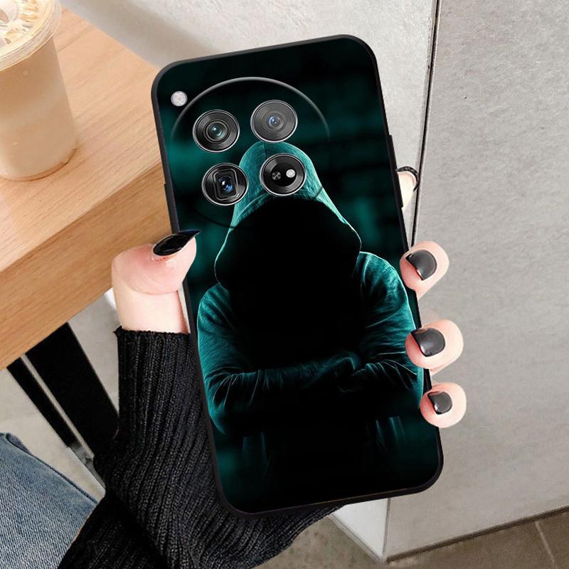 Etui Osłona Na OnePlus 12 Na OnePlus12 Fundas Nowe Czarne Miękki Silikon TPU Ochronne Etui Na Telefon Dla One Plus 12 Zderzak Coque
