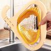 Corner Sink Strainer Drain Press Pouring Food Catcher Kitchen Faucet Strainer Basket for Vegetables Fruits Bar Home Food Prep
