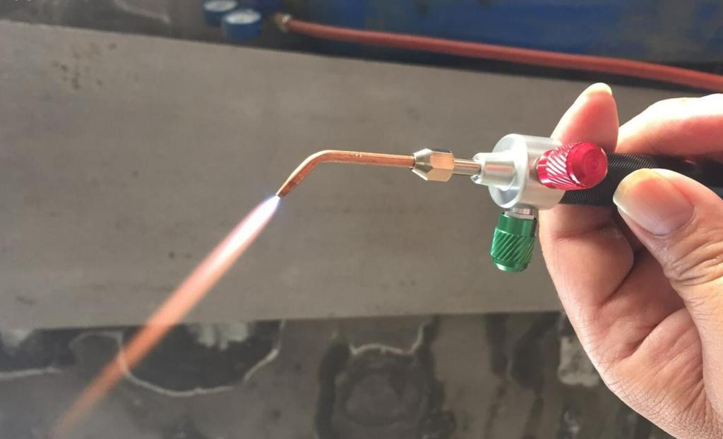 Mini kyslíková hořáková sada pro pájení kovů - Zlatnické šperky Platina Nerezová ocel Acetylen Butanový hořák Gadget
