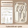 Multi-Functional Baby Food Cutting Board & Knife Set