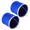 2Pcs Blue 9L Collapsible Bucket Portable Folding Bucket Water Container for Camping Hiking
