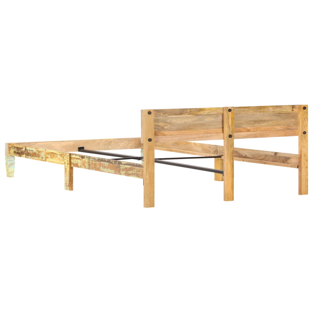 Solid Wood Bed Reclaimed Wood 180 x 200 cm