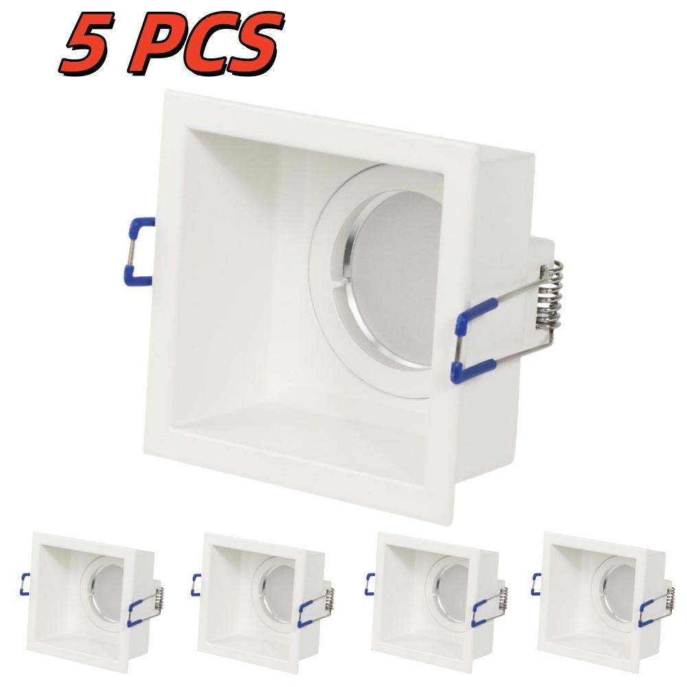 5/10 Pcs Recessed LED Ceiling Downlight Bracket Spotlight Frame Socket GU10/MR16 Lamp Holder Fitting Fixture