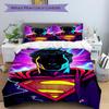 3pcs Superman Cover Set,Soft Comfortable Duvet Cover,Guest Room (1*Duvet Cover + 2*Pillowcases, Without Core) yy251024101