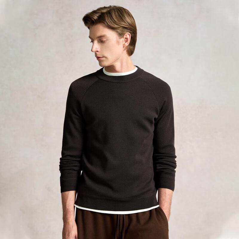 ROES Men's Autumn/Winter Thick Wool Raglan Sweater