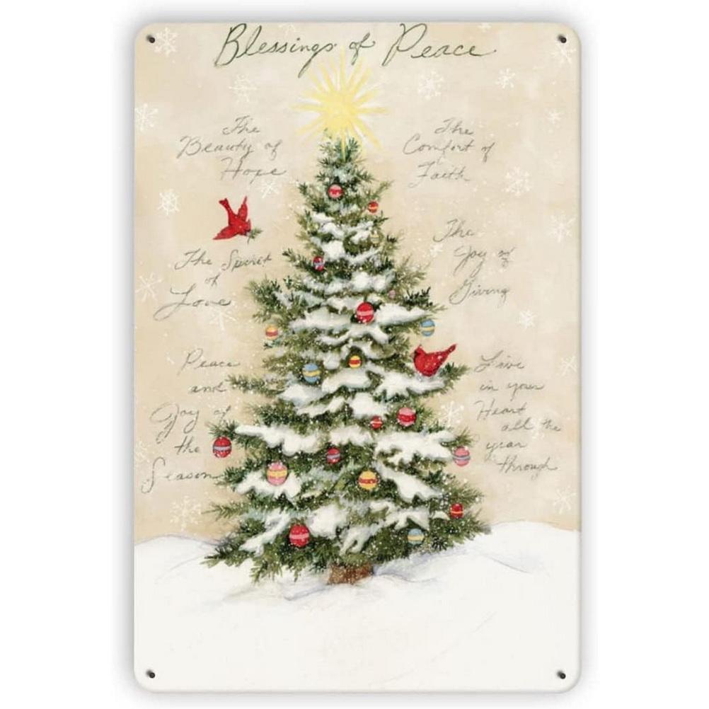 Metal Tin Signs Snow Man Xmas Wall Decoration Plaque Vintage Art Poster Iron Painting for Man Cave Home Cafe Garden Club Bar