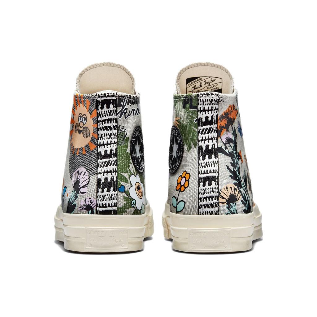 Converse Chuck 70 High Floral Unisex Sneakers Green Slate-Sage Multi 172935C
