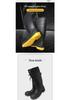 High-Top Cotton Winter Work Boots: Warm, Anti-Smash, Puncture-Resistant, Anti-Slip, Oil-Resistant, Steel Toe and Sole, Waterproof.