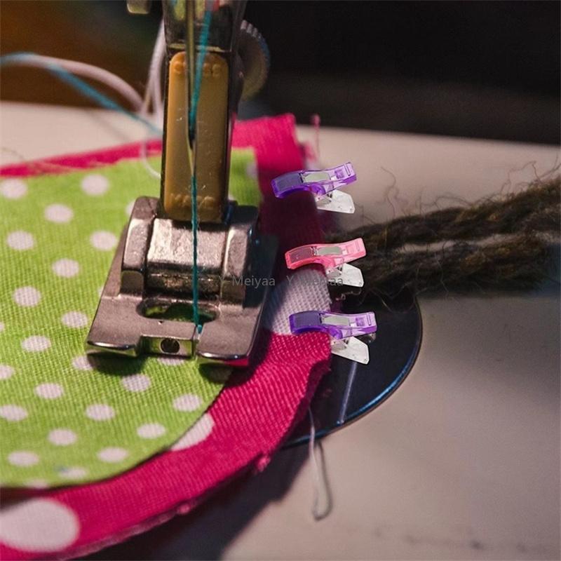 10/50/100/200PCS Random Color Sewing Clips Clips Craft Crocheting Knitting Safety Clips Assorted Color Binding Clips Paper
