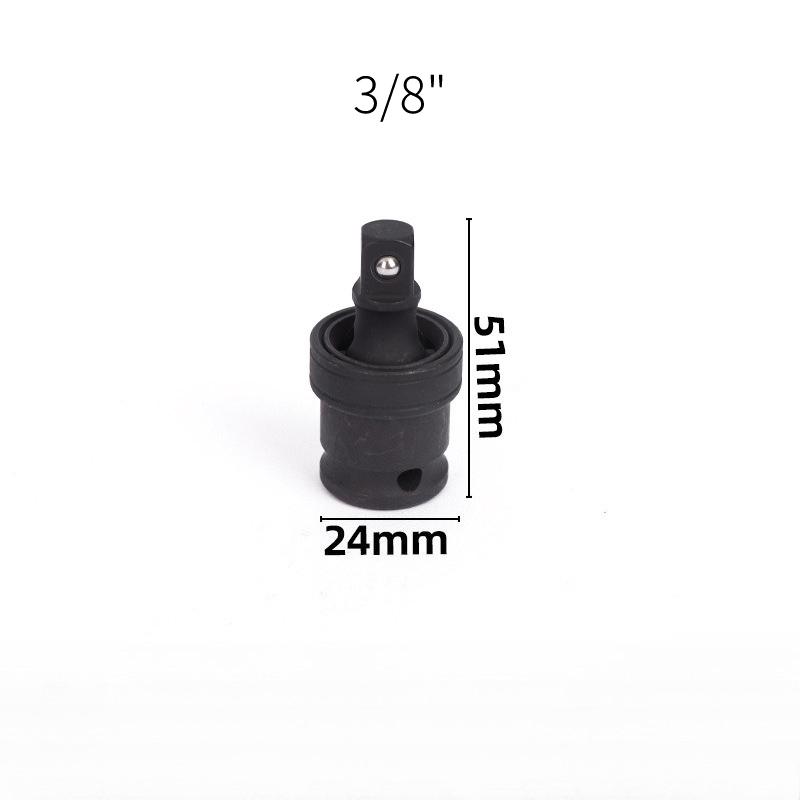 360° Swivel Knuckle Joint Air Impact Socket Adapter 1/2" 3/8" 1/4" Wobble Retractable for Pneumatic Wrench