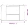 Paroi de tente de réception - vidaXL - 2 pcs - PE résistant aux UV - Couleur Bleu - Avec fenêtres décoratives
