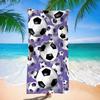 Neues Fußball-Strandtuch Fußball-Thema Mikrofaser-Badetuch für Erwachsene Seaside Schnelltrocknendes Handtuch