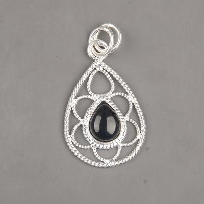 Black Tourmaline Pendant Gemstone Jewelry, 925 Solid Sterling Silver Pendant, Handmade Amazing Pendant Jewelry