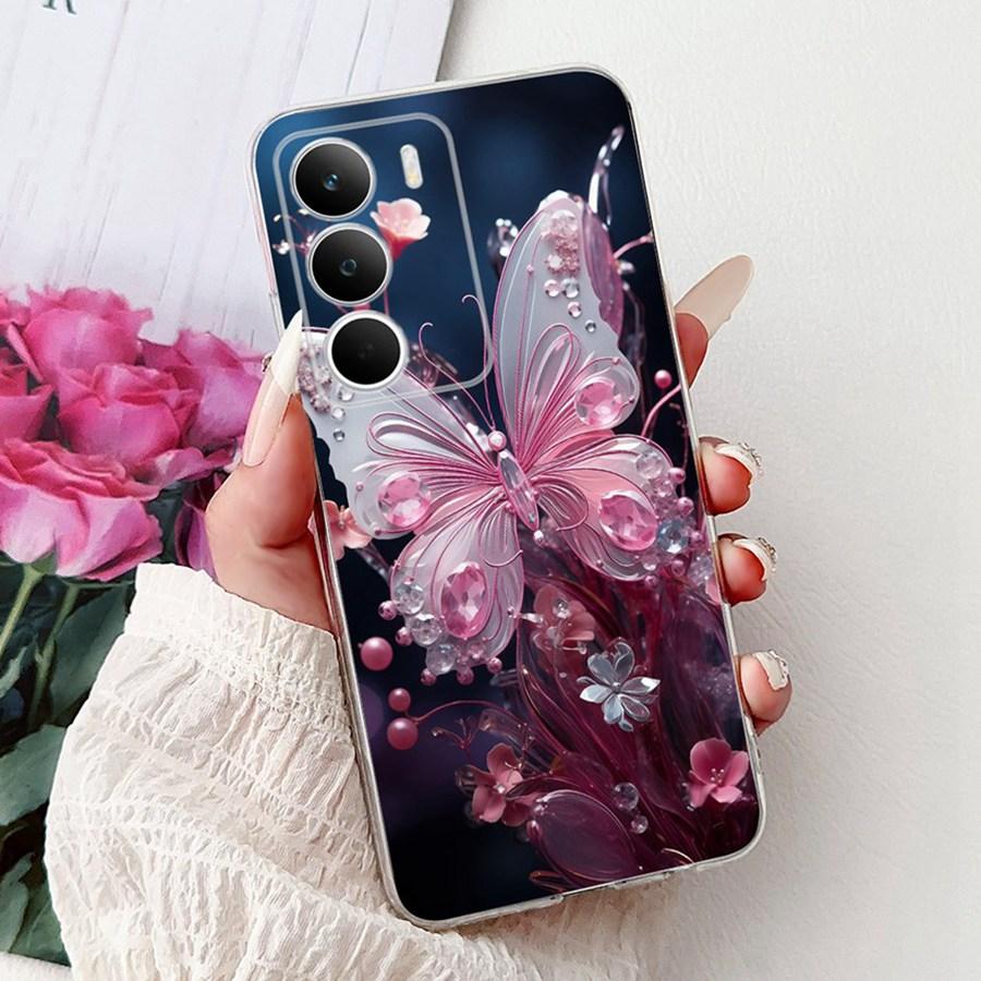 Handyhülle für Realmel C71 2025 Hülle TPU Weiche Silikonhülle Stoßfester Bumper Oppo realme C71 C 71 4G Cartoons Schmetterling