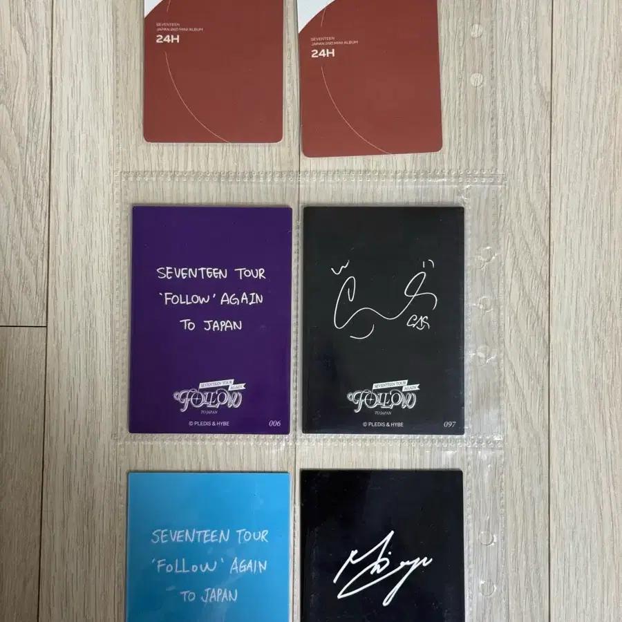 24h + follow again japan Mingyu Wonwoo photocard batch