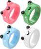 Latest Cartoon Frog Rings For Men Voguish Stylish Adorable Frog Resin Material Women 'S Rings Acrylic Animal Band Jewelry Couple RingsFashion Rings