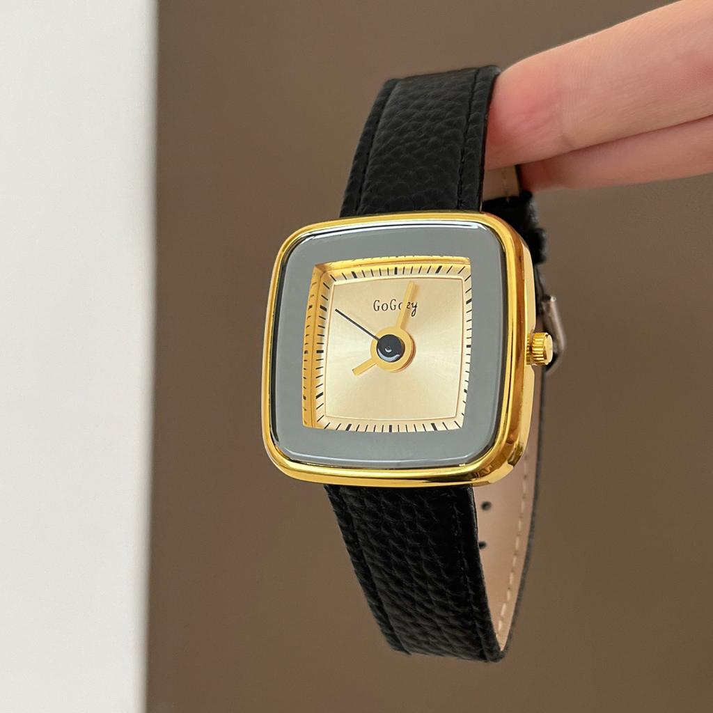 Gogoey Casual Ladies Generous Watch Belt Atmospheric Women'S Retro Temperament Glossy Ladies Watch Price
