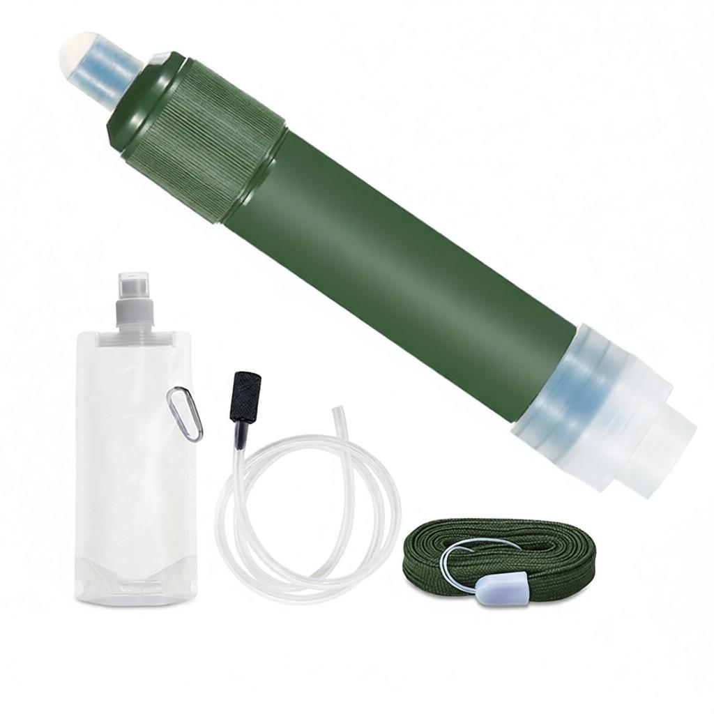 Outdoor Portable Water Filter 4000L for Camping Survival Drinking Water Filter Removes and Harmful Substances Personal Water Treatment Activated
