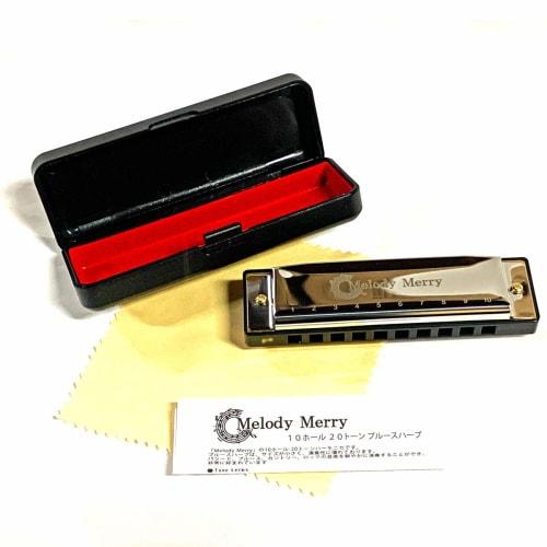 

Melody Merry 10-hole harmonica, 20 notes, blues harp, MH-100 (A key)
