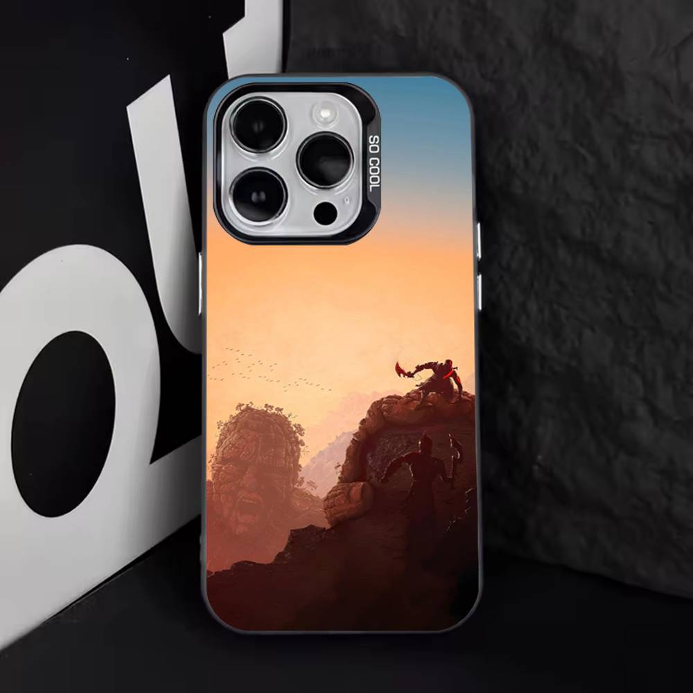 Game G-God of W-War Phone Case For iPhone 17,16,15,14,13,12,11,Pro,Max,Plus,E,Air,Mini Black Tpu Cover