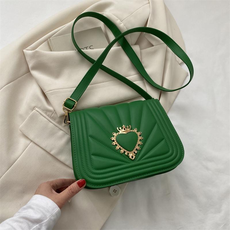 Chic Medium-sized Shoulder Bag For Women In Elegant Black White Pink Green