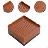 4 Pieces Bed Risers Furniture Leg Extenders Lifters Portable Simple Sturdy Nonslip Raising Blocks