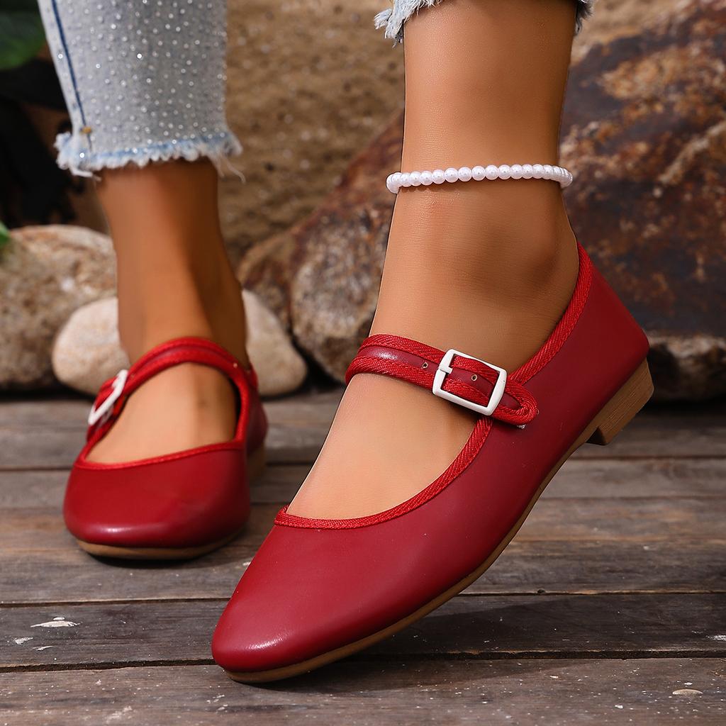 2026 Women Flats Mary Jane Ballet Shoes Female Round Toe Glossy Leather Flats Shoes Female Party Bridal Wedding Loafers Shoes