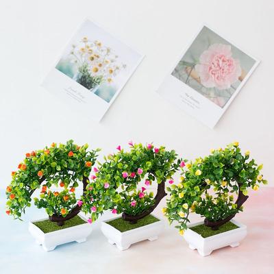 Realistic Artificial Bonsai Small Tree for Garden and Living Room Decor