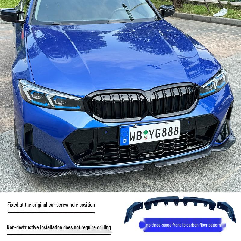Front Lip & Bumper Kit for 20-25 BMW 3 Series - Black MP