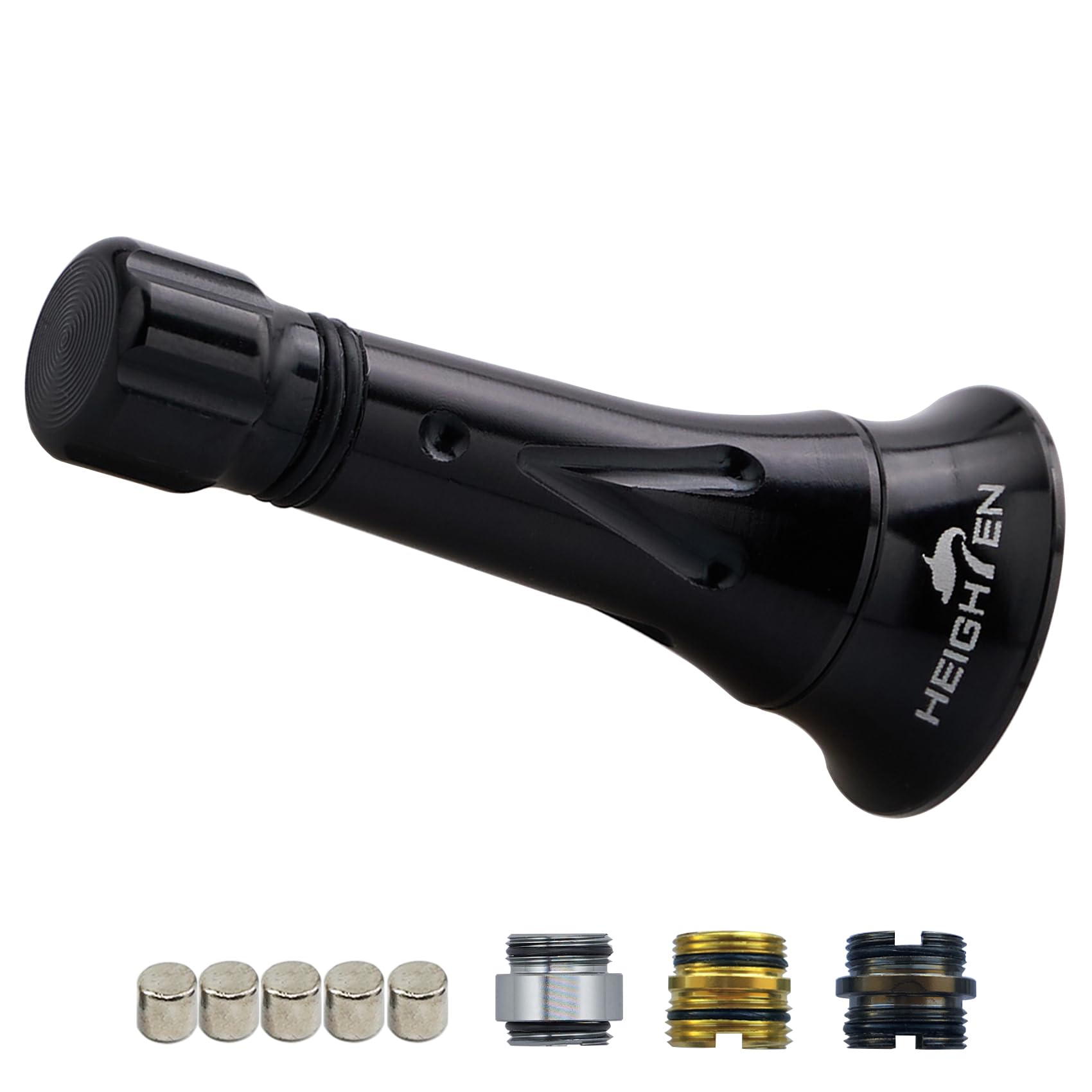 

HEIGHTEN 45mm Reel Stand Custom Balancer for Abu Garcia Spinning Reels Linest (Improved) (All Black) (647)